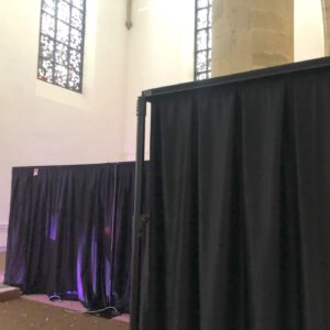 Pipe & Drape, BACKDROP.de, Pop-up-Vorhang-System, Wentex