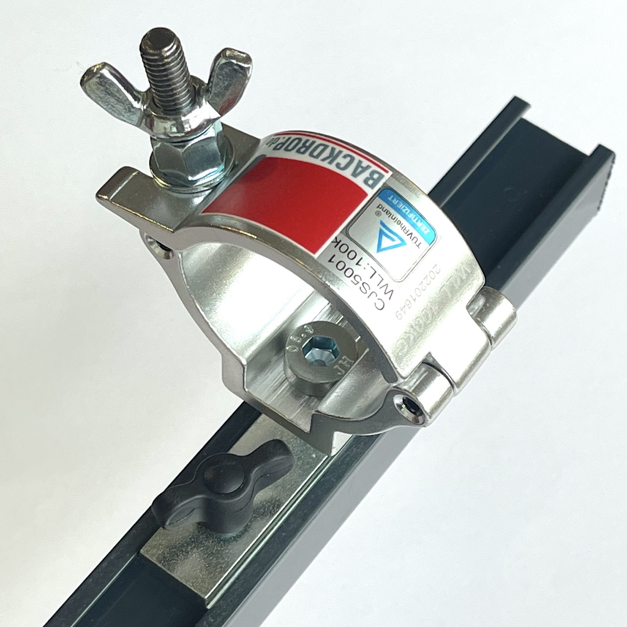 Track-60 Vorhangschiene, Aufhängung an Traverse, Theatervorhang