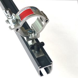 Track-60 Vorhangschiene, Aufhängung an Traverse, Theatervorhang