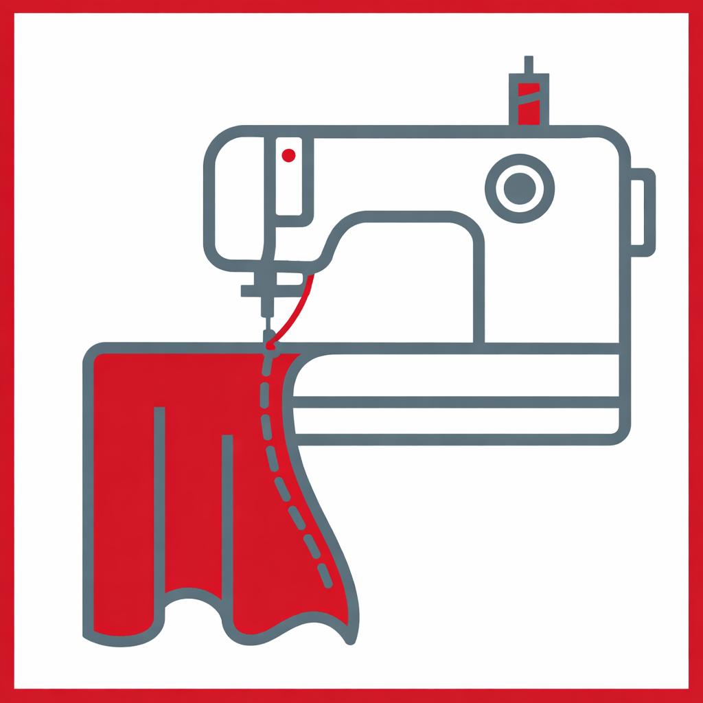 Konfektion BACKDROP.de Bühnenvorhänge, Theatervorhänge, Konfektionierung, Nähen, BACKDROP.de