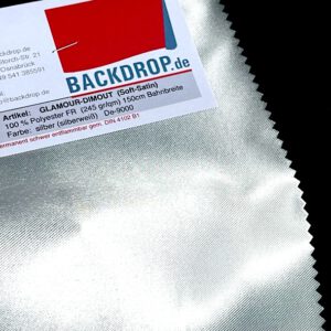 Glamour Dimout 300, soft Satin, BACKDROP.de, Theatervorhang, Lurex, Effect