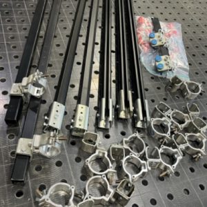 12,5m Track-100-A Vorhangschiene, komplett. Set inkl. Rollen und Aufhängung