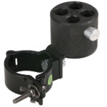 Pipes & Drapes, Pop-up-System für BühnenvorhängeWandmontagewinkel + 4-way connector Wandmontagewinkel + 4-way connector